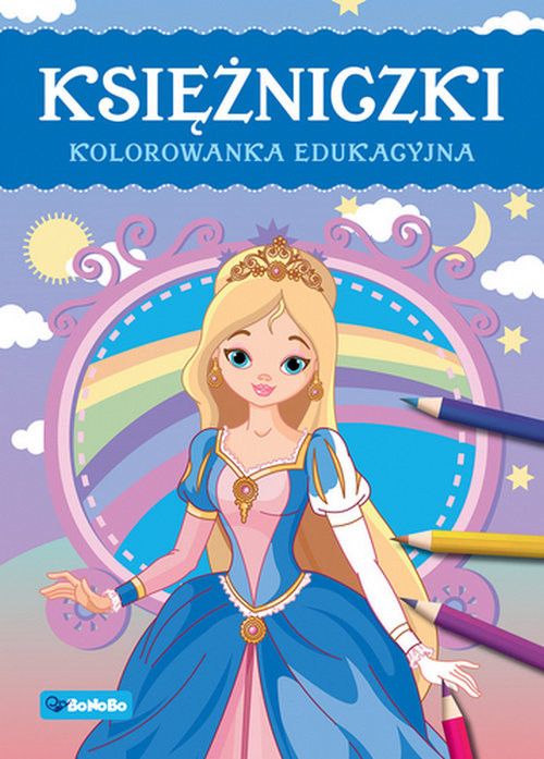 okładka Księżniczki Kolorowanka edukacyjna książka | Justyna Mrowiec