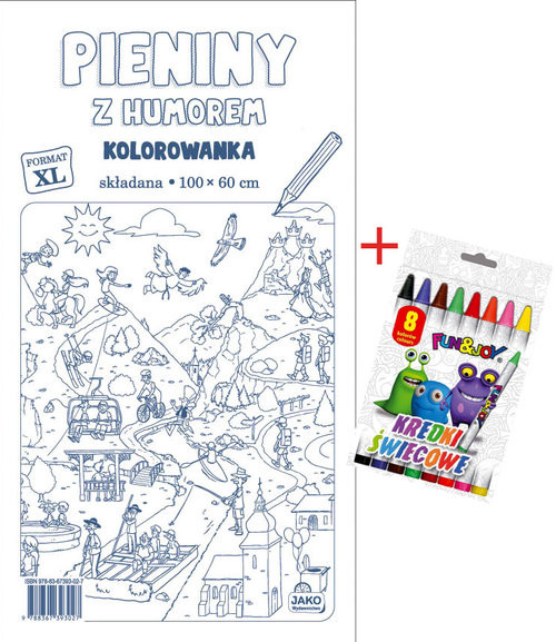 okładka Pieniny z humorem Kolorowanka XL + kredki książka