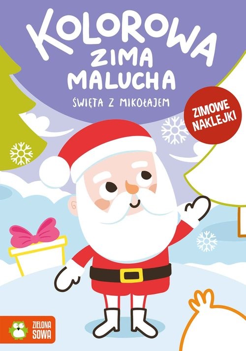 okładka Kolorowa zima malucha Święta z Mikołajem książka | zbiorowe Opracowanie