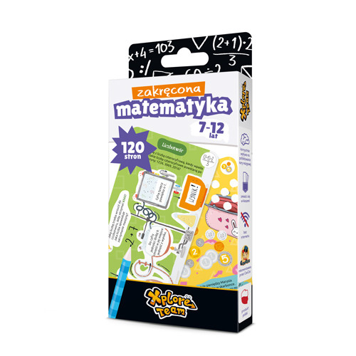 okładka Xplore Team Zakręcona Matematyka 7-12 lat książka | Opracowanie zbiorowe