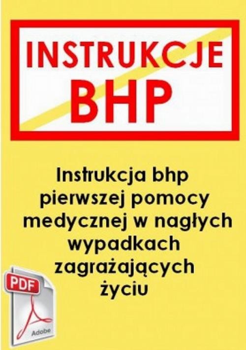 okładka Instrukcja przy udzielaniu pierwszej pomocy w nagłych przypadkach zagrażających życiu ebook | pdf