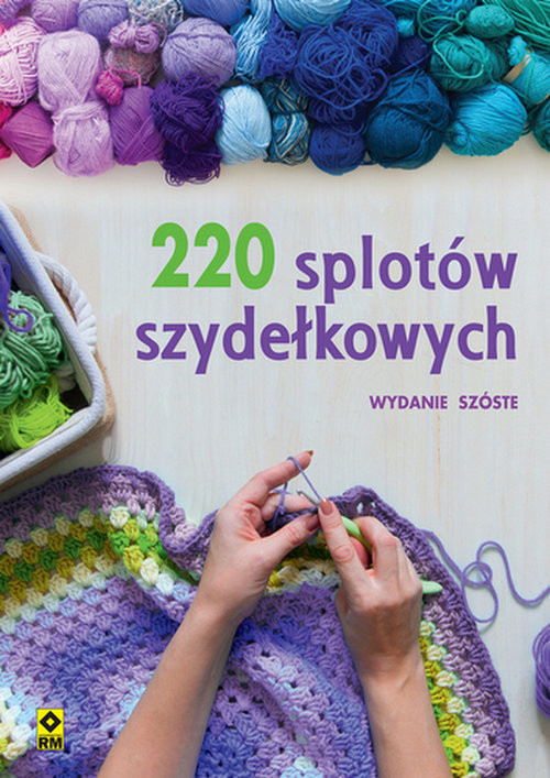 okładka 220 splotów szydełkowych książka