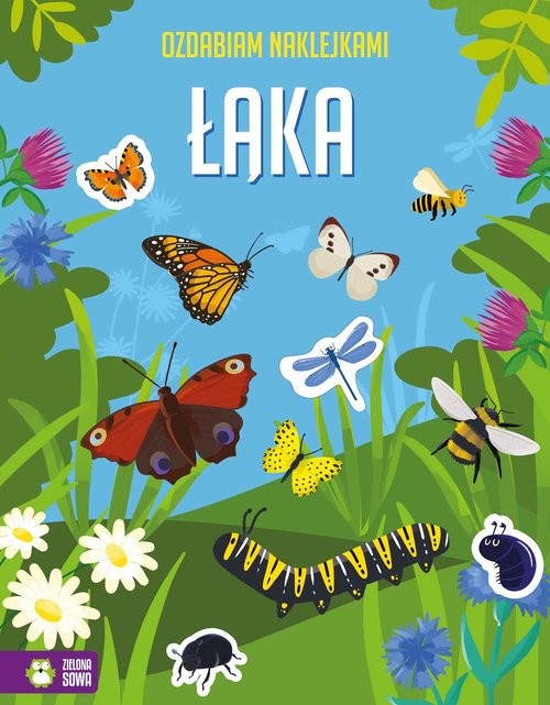 okładka Ozdabiam naklejkami Łąka książka