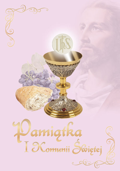 okładka Pamiątka I Komunii Świętej różowa książka | Marta Żurawiecka