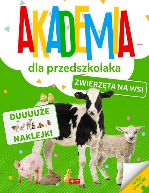 okładka Akademia dla przedszkolaka Zwierzęta na wsi książka