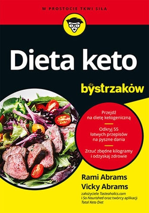 okładka Dieta keto dla bystrzaków książka | Rami Abrams, Vicky Abrams