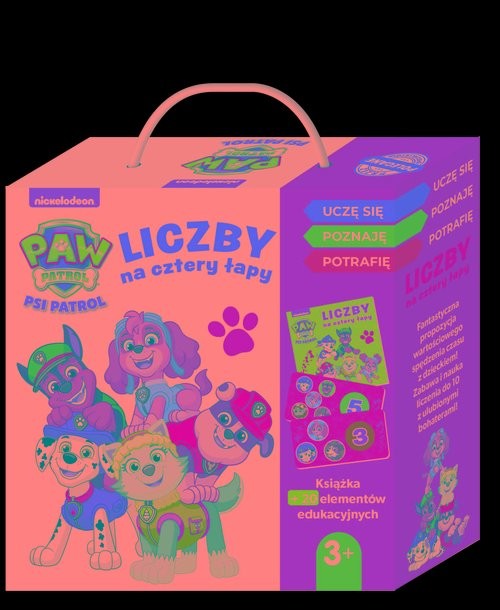 okładka Psi Patrol. Liczby na cztery łapy książka