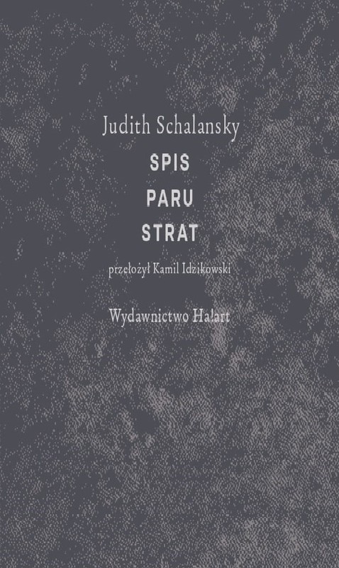 okładka Spis paru strat ebook | epub, mobi | Judith Schalansky