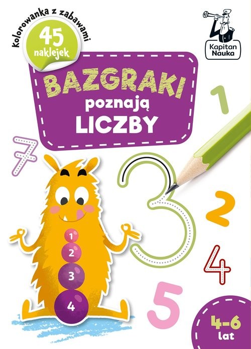 okładka Bazgraki poznają LICZBY 4-6 lat książka | Szumska Katarzyna