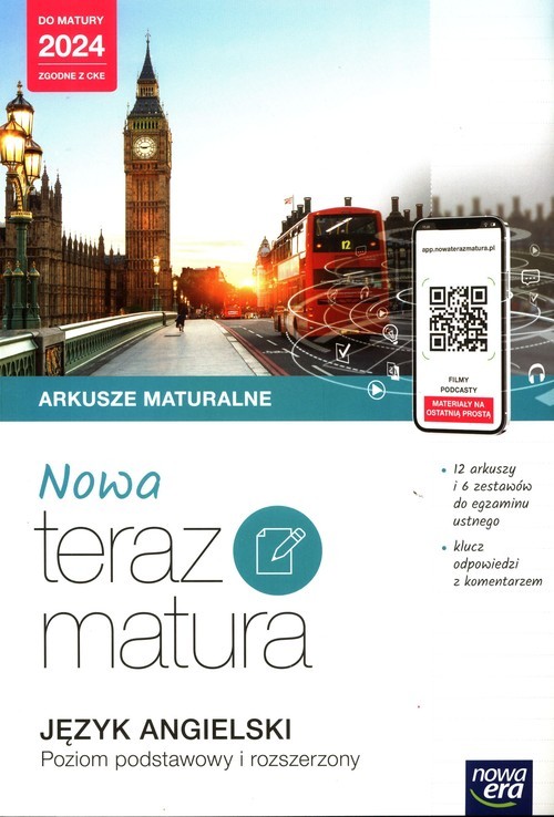 okładka NOWA Teraz matura Język angielski Poziom podstawowy i rozszerzony książka | Zbigniew Pokrzewiński, Rattenbury Nicholas, Niklewska Katarzyna