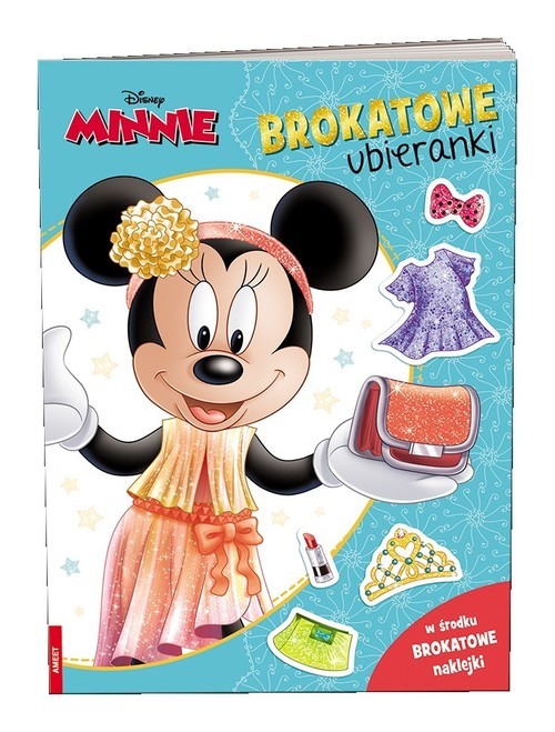 okładka Minnie Brokatowe ubieranki książka