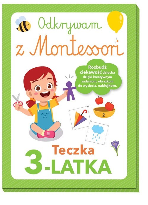 okładka Odkrywam z Montessori Teczka 3-latka książka