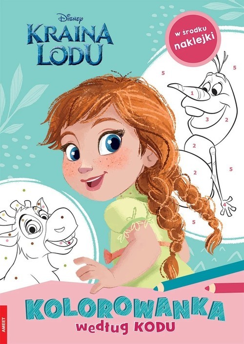 okładka Kraina Lodu Kolorowanka według kodu książka