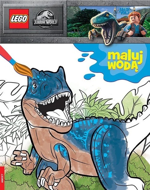 okładka Lego Jurassic World Maluj Wodą książka