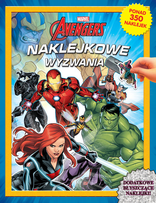 okładka Naklejkowe wyzwania. Marvel Avengers książka | White Erika