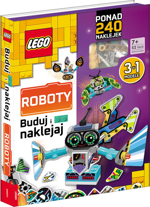 okładka Lego Ninjago Buduj i naklejaj Smoki książka