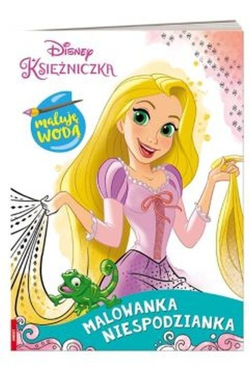 okładka Disney Księżniczka Maluję wodą Malowanka niespodzianka książka
