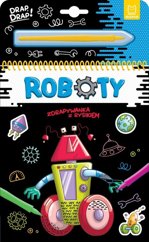 okładka Roboty. Zdrapywanka z rysikiem książka | Agata Kaczyńska