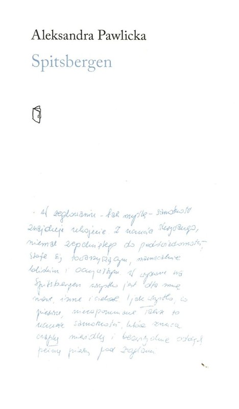 okładka Spitsbergen książka | Aleksandra Pawlicka