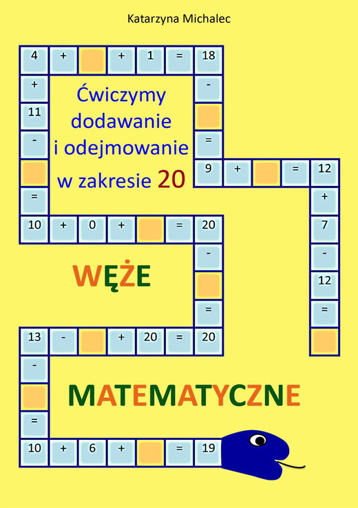 okładka Ćwiczymy dodawanie i odejmowanie w zakresie 20 ebook | pdf | Katarzyna Michalec