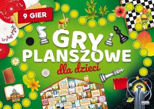 okładka Gry planszowe dla dzieci 9 gier książka