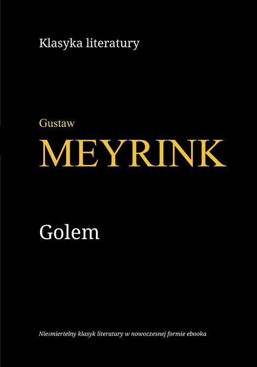 okładka Golem ebook | epub, mobi | Gustaw Meyrink