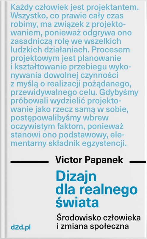 okładka Dizajn dla realnego świata Środowisko człowieka i zmiana społeczna książka