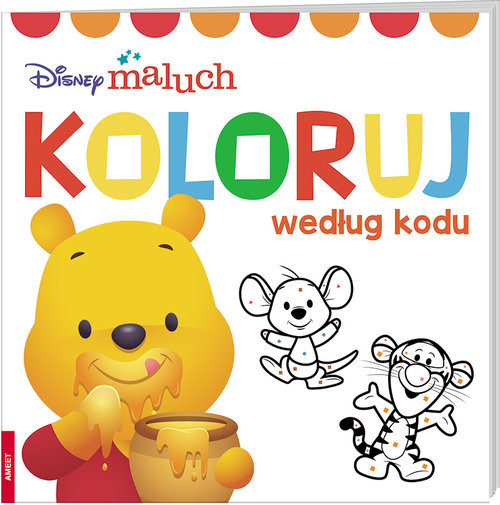 okładka Disney Maluch Koloruj według kodu książka