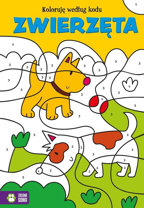 okładka Koloruję według kodu Zwierzęta książka