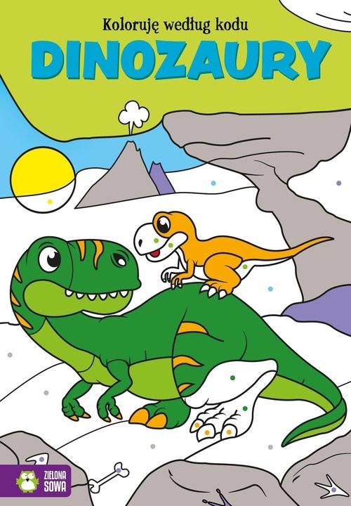 okładka Koloruję według kodu Dinozaury książka