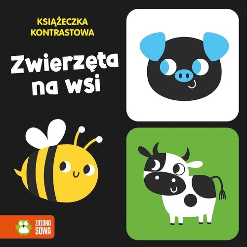 okładka Książeczka kontrastowa Zwierzęta na wsi książka