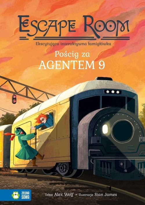 okładka Escape room Pościg za agentem 9 książka | Alex Wolf
