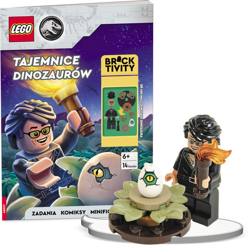 okładka LEGO Jurassic World Tajemnice Dinozaurów książka | Opracowanie zbiorowe