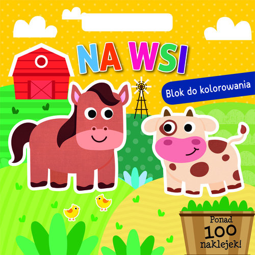 okładka Na wsi Blok do kolorowania książka