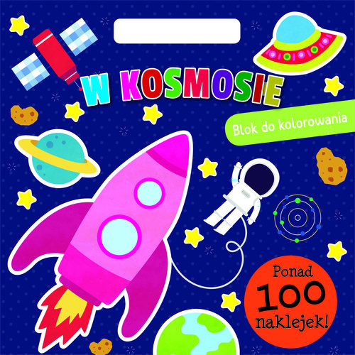 okładka Blok do kolorowania W kosmosie książka