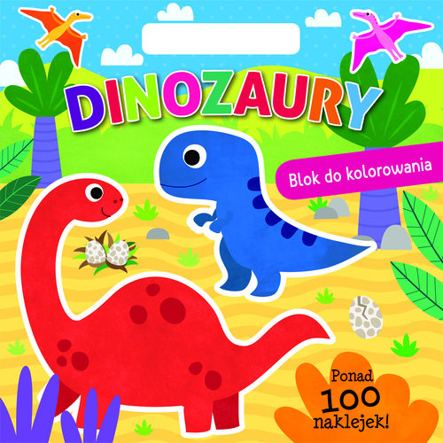 okładka Dinozaury Blok do kolorowania książka