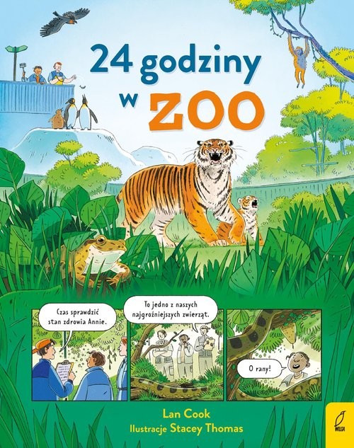 okładka 24 godziny w zoo książka | Lan Cook