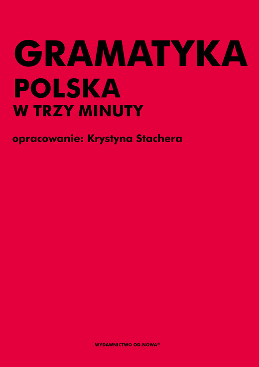 okładka Gramatyka polska w trzy minuty ebook | pdf | Krystyna Stachera