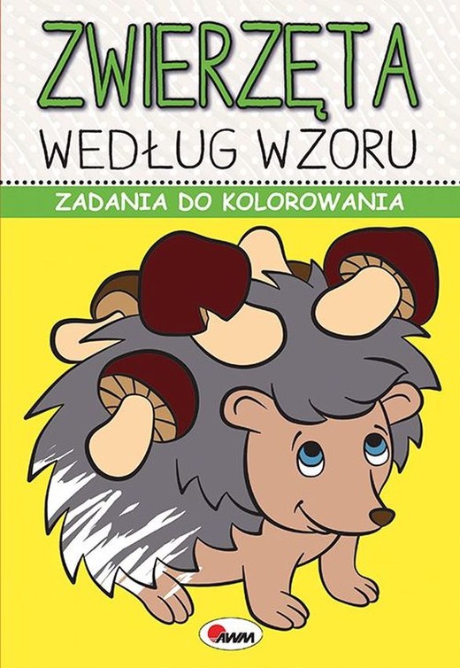 okładka Zadania do kolorowania Zwierzęta według wzoru książka