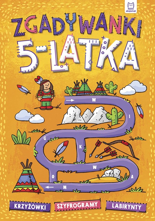 okładka Zgadywanki 5-latka. krzyżówki, szyfrogramy, labirynty książka