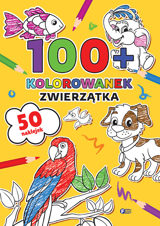 okładka 100+ Kolorowanek Zwierzątka książka