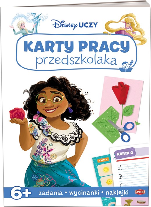 okładka Disney Uczy Karty pracy przedszkolaka 6 lat książka