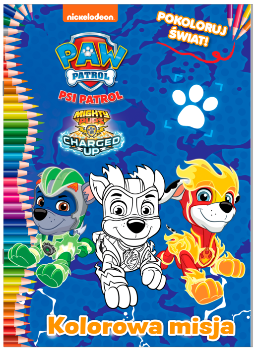 okładka Psi Patrol Pokoloruj świat Część 5 książka
