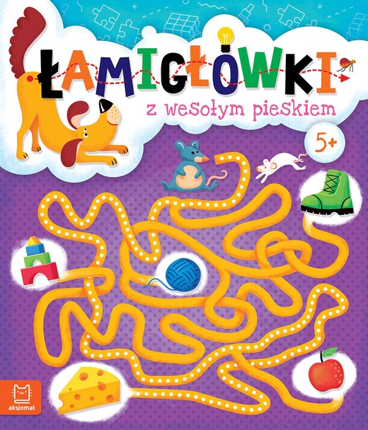 okładka Łamigłówki z wesołym pieskiem 5+ książka