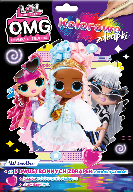 okładka LOL Surprise! Kolorowe zdrapki cz.1 książka | null null