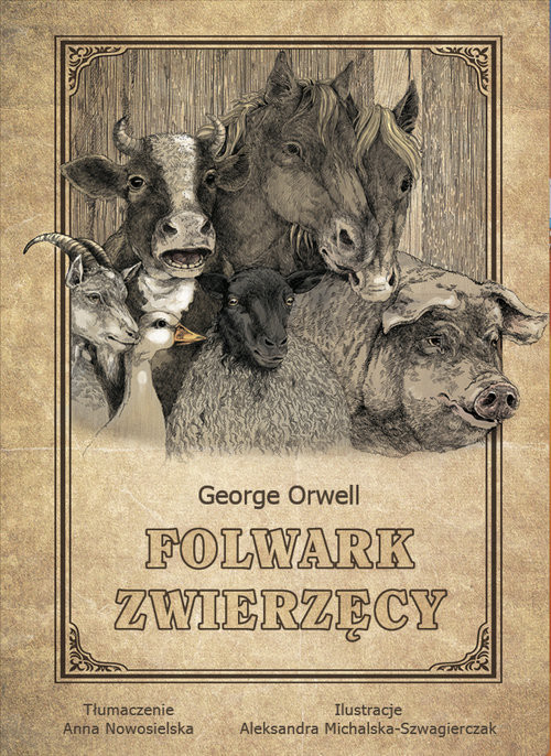 okładka Folwark zwierzęcy książka | George Orwell