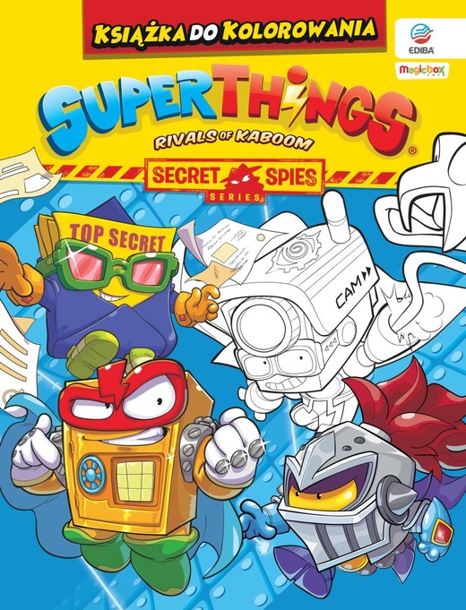 okładka SuperThings Książka do kolorowania Seria Secret Spies książka