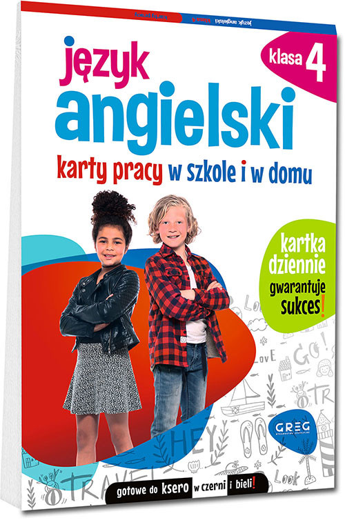 okładka Język angielski. Karty pracy w szkole i w domu. Klasa 4 książka