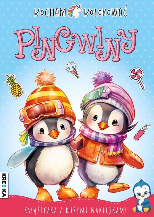 okładka Pingwiny. Kocham kolorować książka