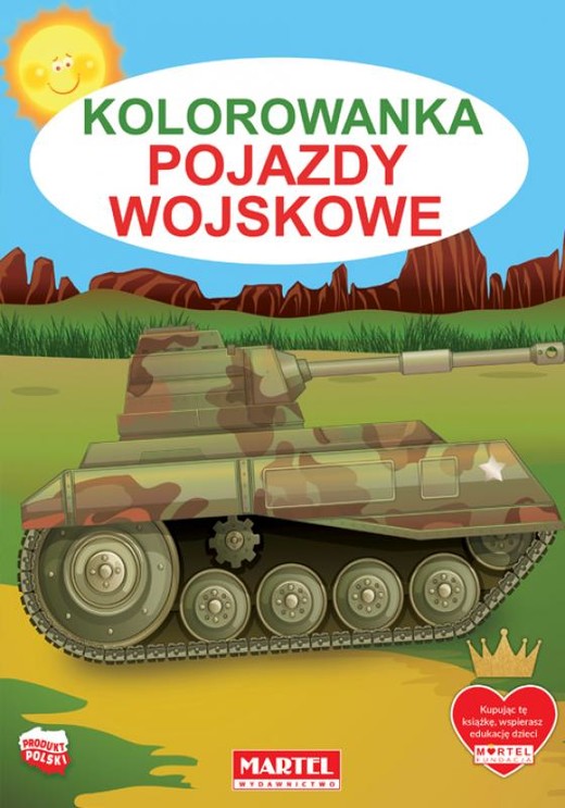 okładka Pojazdy wojskowe kolorowanka książka | Jarosław Żukowski